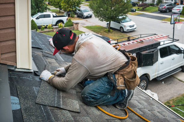 Professional Gutter Repair And Installation technician working in Moravian Falls, NC
